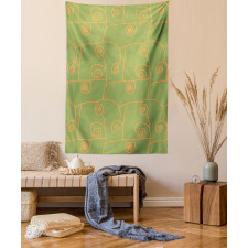 Botany Ivy Leaves Graphic Tapestry