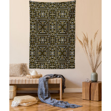 Zigzags Modern Triangles Tapestry