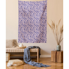 Spotted Simple Shapes Art Tapestry