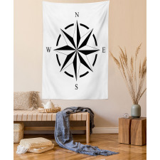 Monotone Compass Tapestry