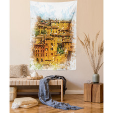 Historic Italian Town Tapestry