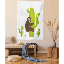 Lazy Hugging Cactus Tapestry