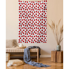 Spring Polka Dotted Insects Tapestry