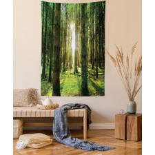 Sunny Day in the Forest Tapestry