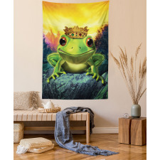 Frog Prince with Crown Tapestry