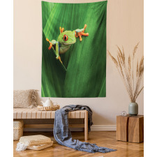 Exotic Wild Macro Leaf Tapestry