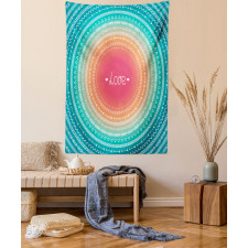 Line Border Pattern Tapestry