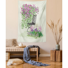 Flowers Blooming Garden Tapestry