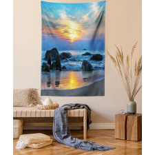 Sandy Peaceful Beach Tapestry