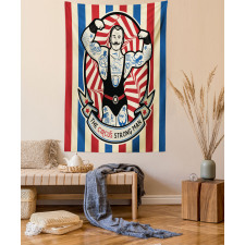 Vintage Circus Star Tapestry