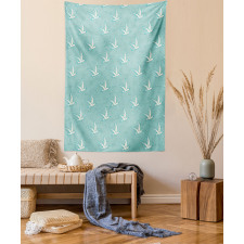 Seagulls on Polygonal Back Tapestry