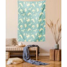 Soft Dolphin Turtle Starfish Tapestry