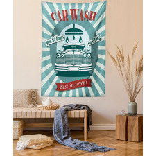 Car Wash Sign Commercial Tapestry