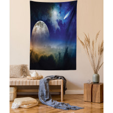 Clouds Full Moon Tapestry