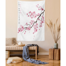 Japanese Cherry Branch Tapestry