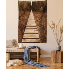 Wooden Path Adventure Tapestry