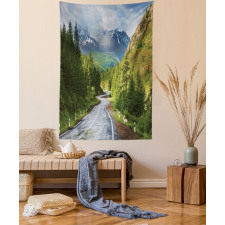 Mountain Landscape Road Tapestry