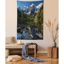 Pastoral Snowy Alps Tapestry