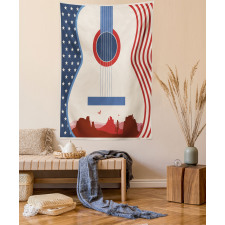 Country Music Guitar Tapestry