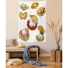 Open Shells Sea Image Tapestry