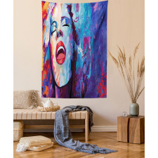 Singer Woman Performance Tapestry