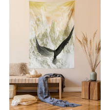 Eagle Flying Mountains Tapestry