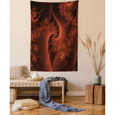 Digital Swirls Floral Tapestry