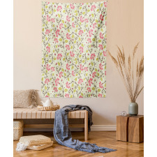 Bridal Flower Patterns Tapestry