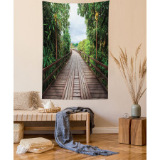 Wooden Bridge Exotic Tapestry