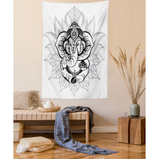 Elephant Ancient Figure Form Tapestry