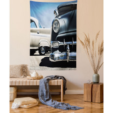 Fifties Auto Wheels Tapestry