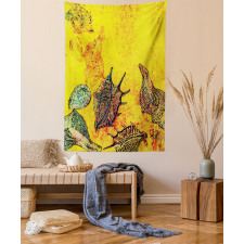 Seashells Animal Grunge Tapestry