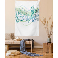 Pastel Color Sealife Tapestry