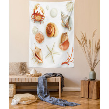 Seashells Marine Aquatic Tapestry