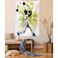 Pitcher Hits the Ball Tapestry