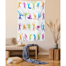Sport Stick Man Tapestry