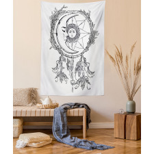 Dreamcatcher Moon Tapestry