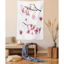 Watercolor Art Flower Tapestry