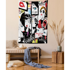 Modern Fashion Girl Tapestry