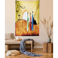 Tribe Facing Sunrise Tapestry