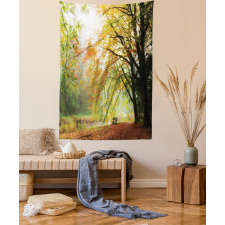 Autumn Forest Peace View Tapestry