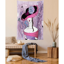 Floral Noble Lady Fashion Tapestry