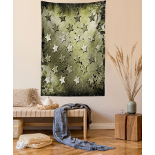 Grunge Effect Stars Tapestry