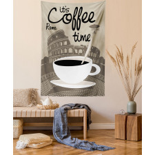 Rome Landmark Drink Cup Tapestry