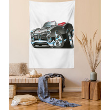 Nostalgic Sports Car Tapestry