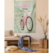 Retro Pop Art Bike Tapestry