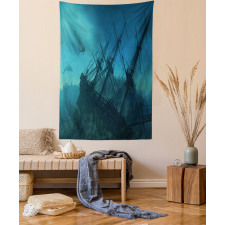 Dolphins Ship Sea Tapestry