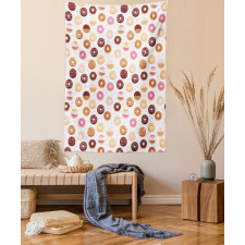 Colorful Yummy Donuts Tapestry