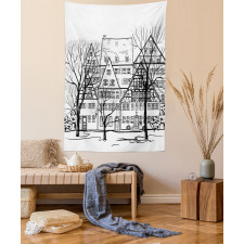 European Town Street Tapestry