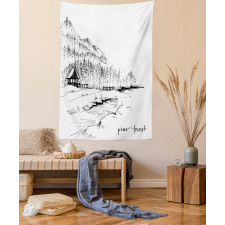 Pine Forest Countryside Tapestry